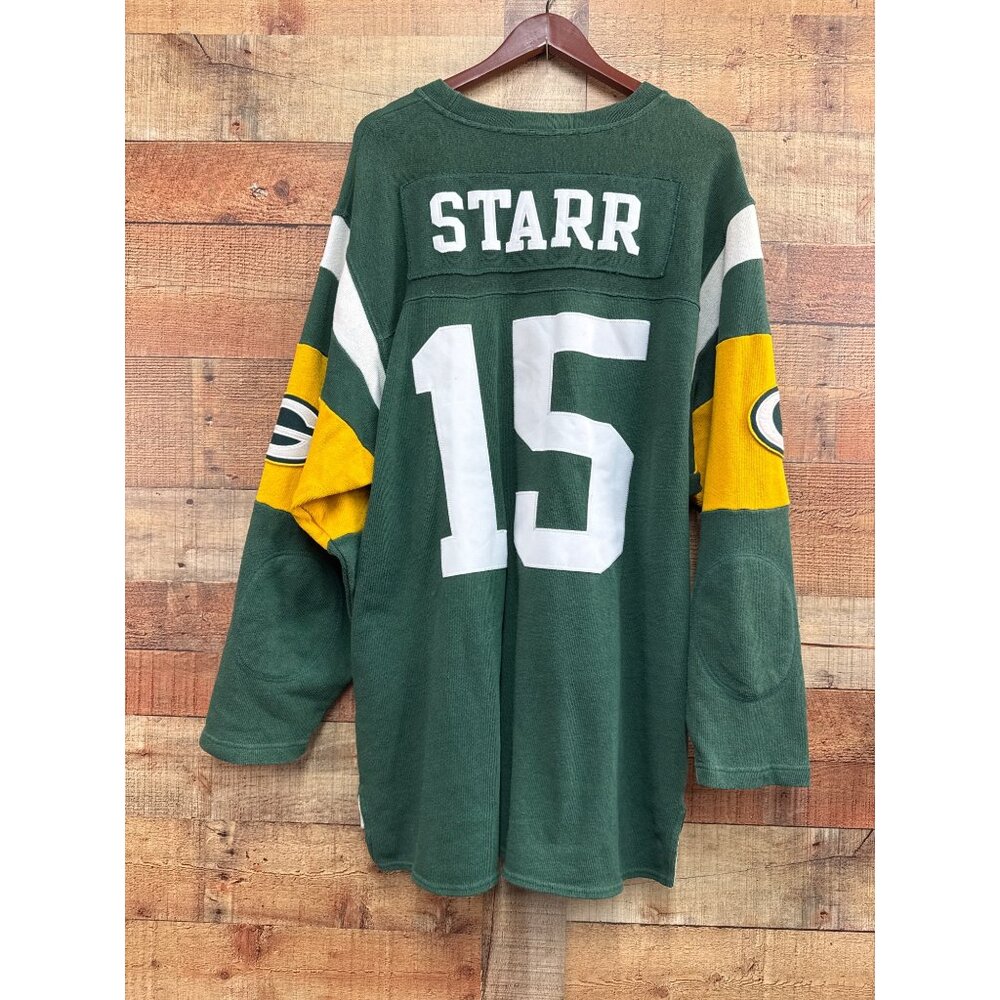 Vintage Bart Starr Green Bay Packers Throwback Sweater #15 Large - Picture 7 of 9